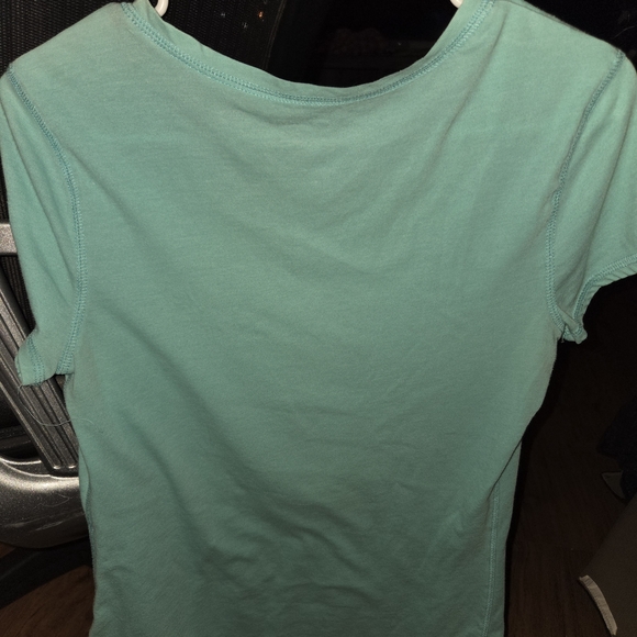 Teal Graphic T-Shirt with Happy Hour Print - Picture 4 of 4